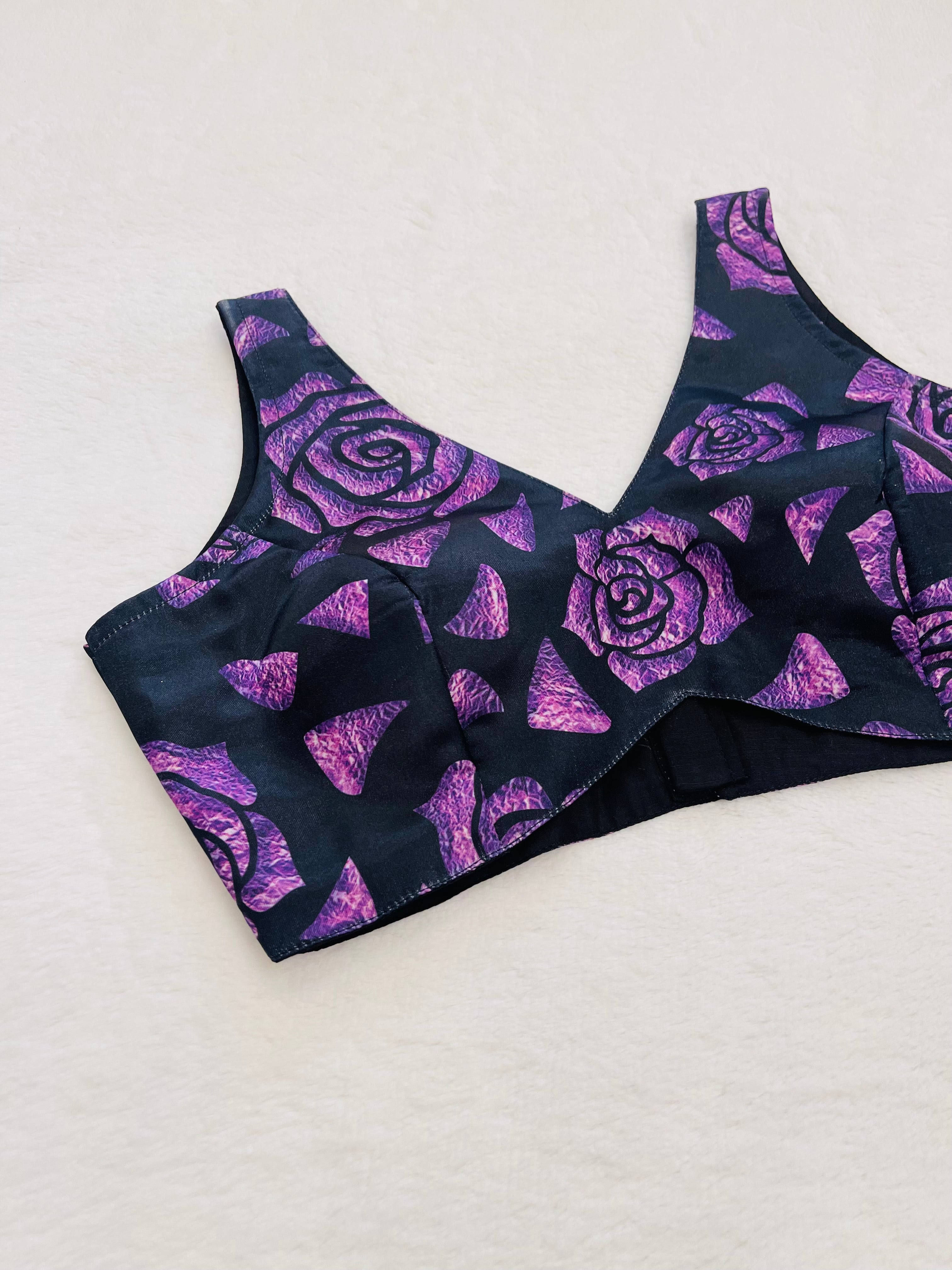 Ragini Black purple Blouse