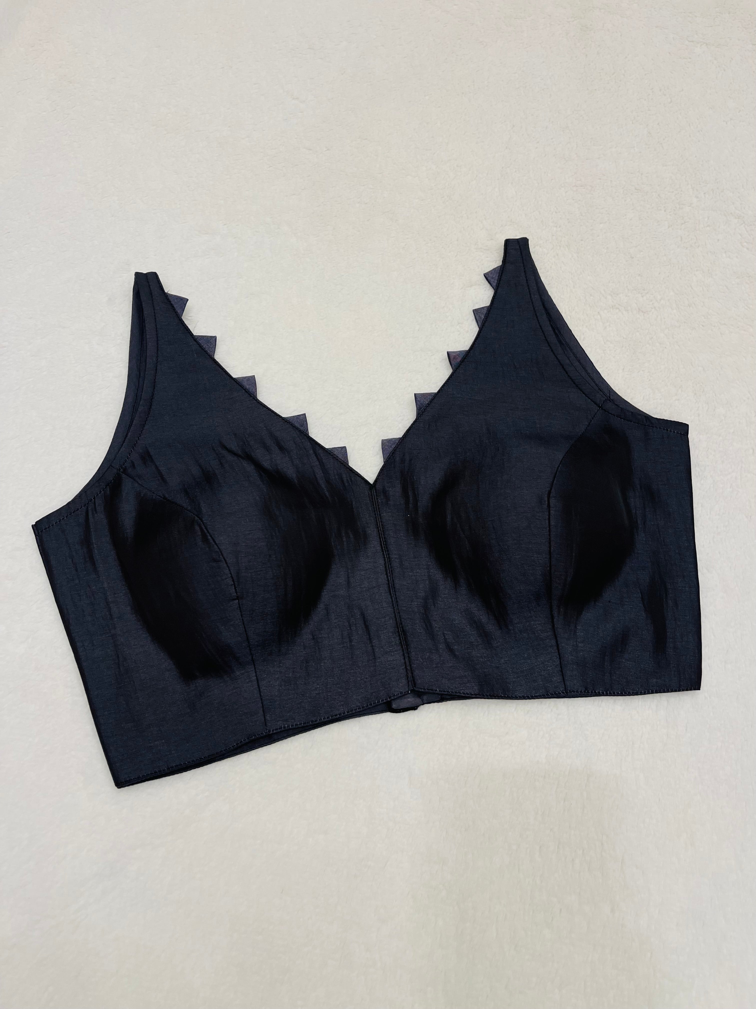 Kaveri basic Grey Silk Blend Blouse