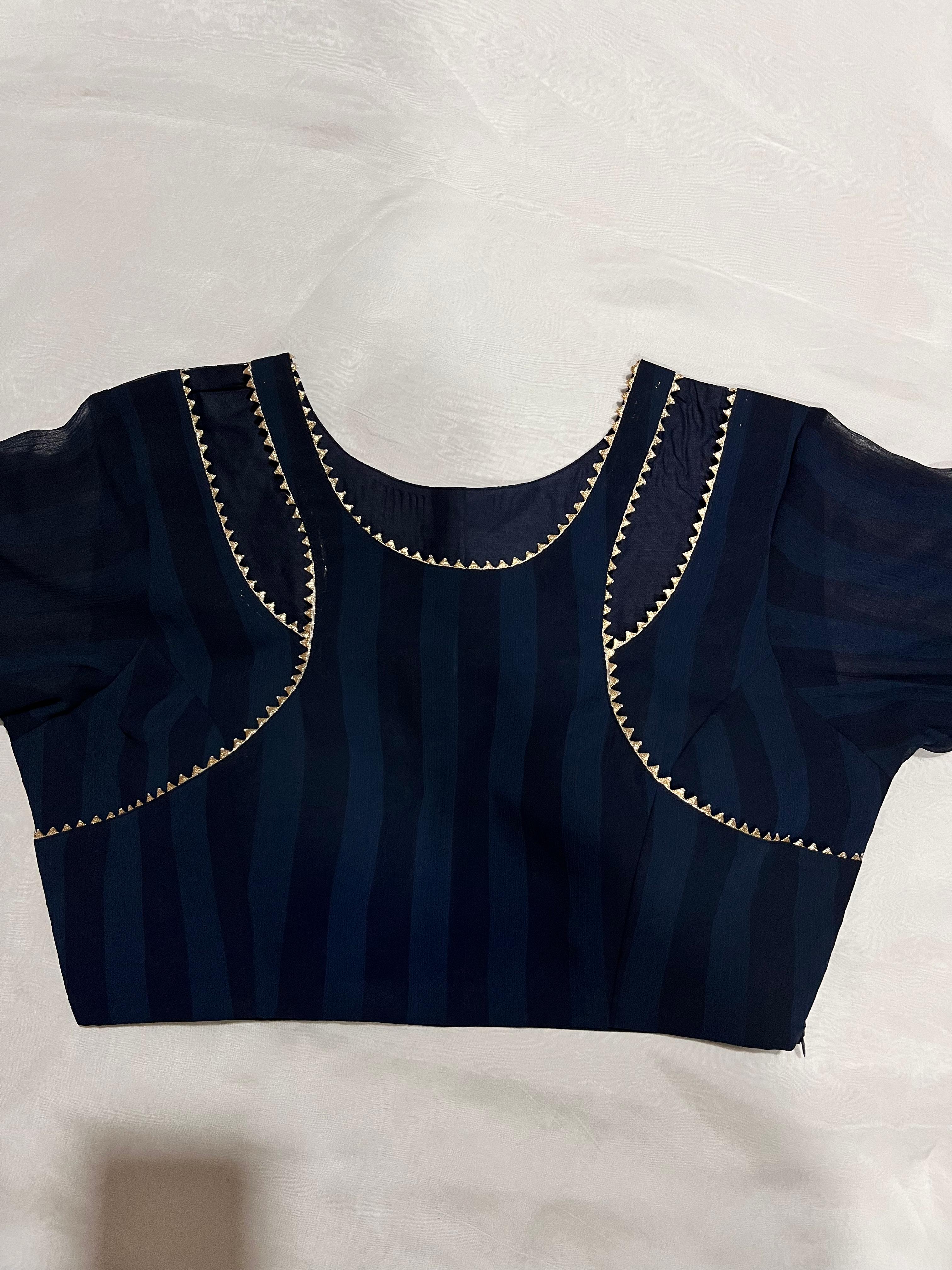 Aabha Navy Blue Blouse