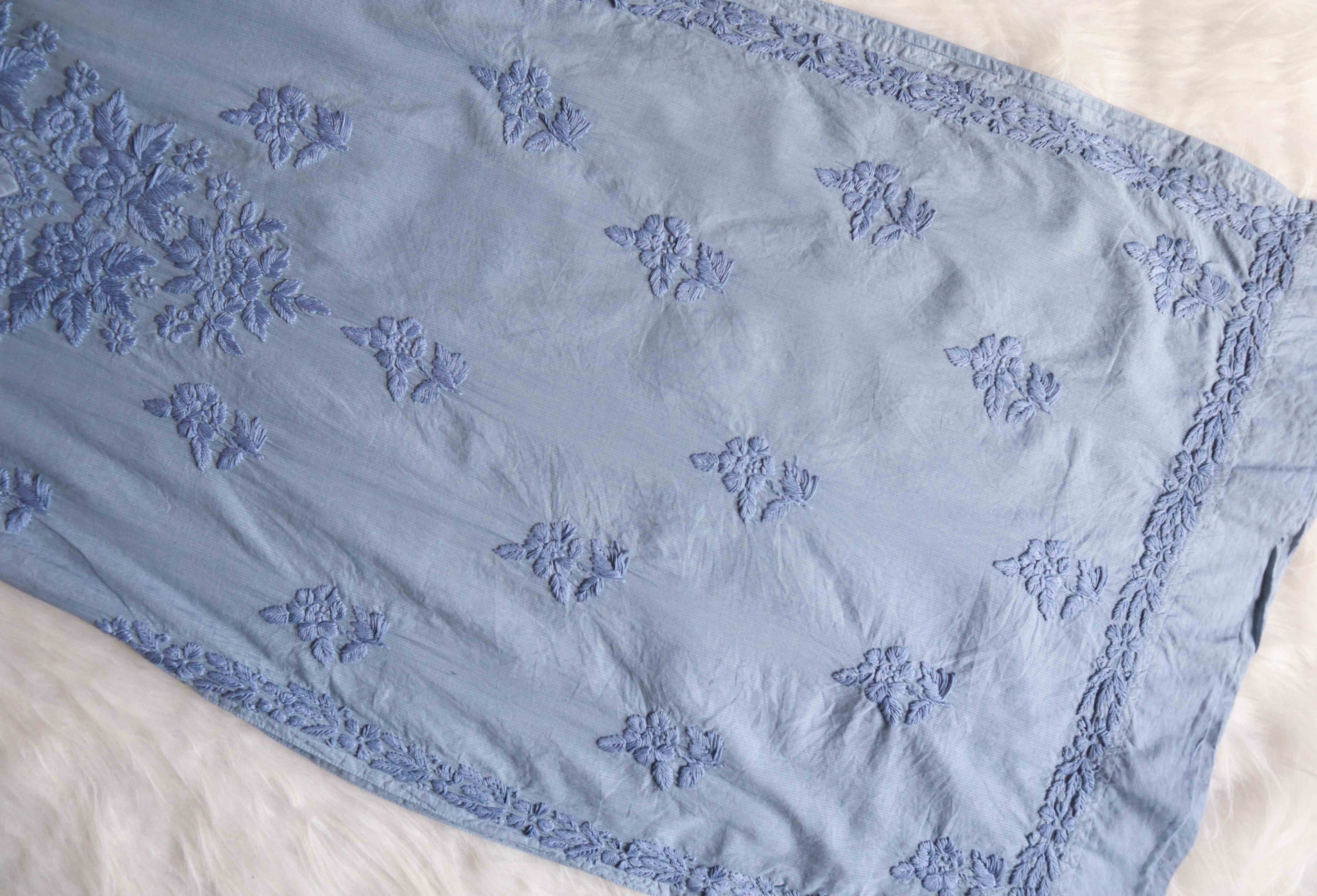 Anaya Grey Rayon Cotton Kurta