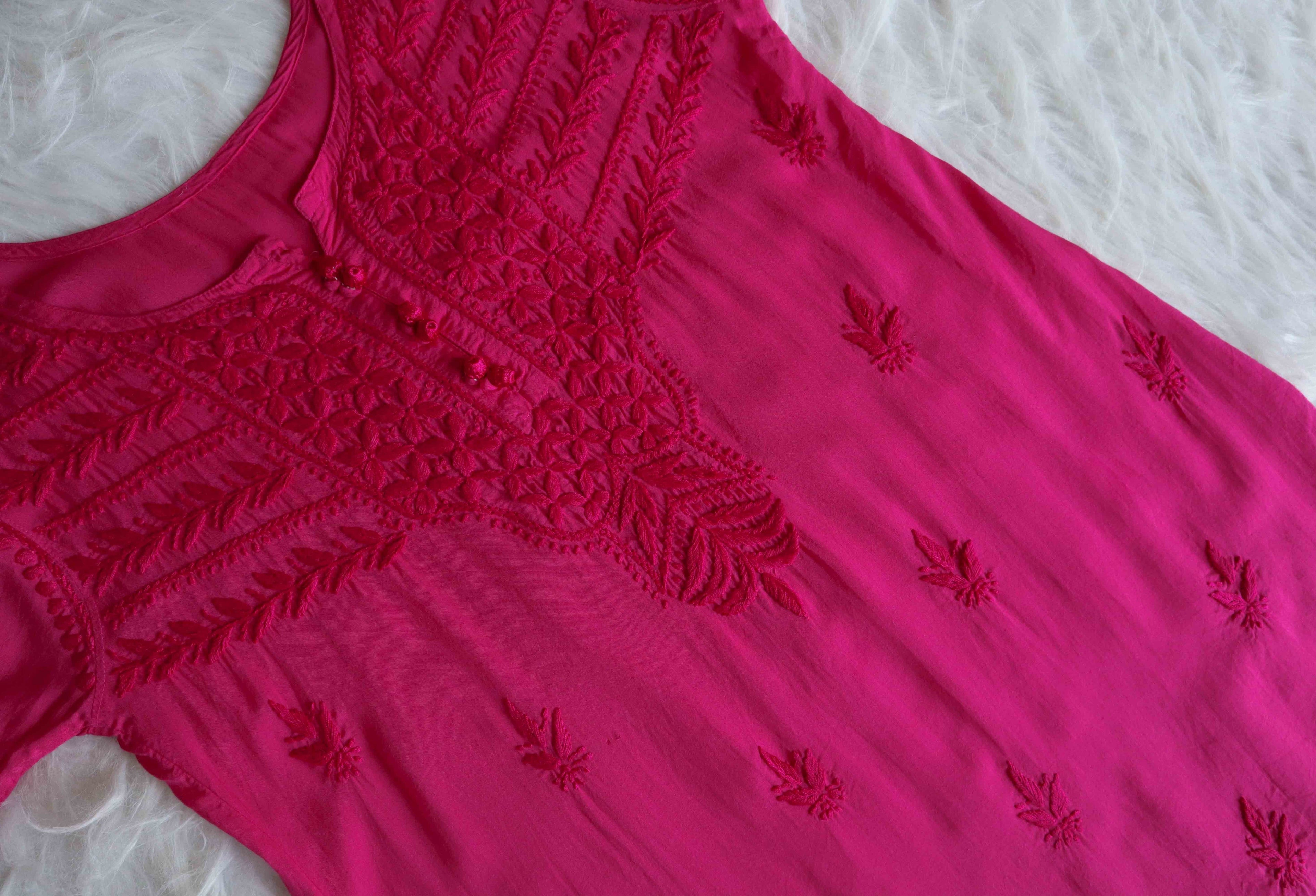 Saheli Deep Pink Modal short top