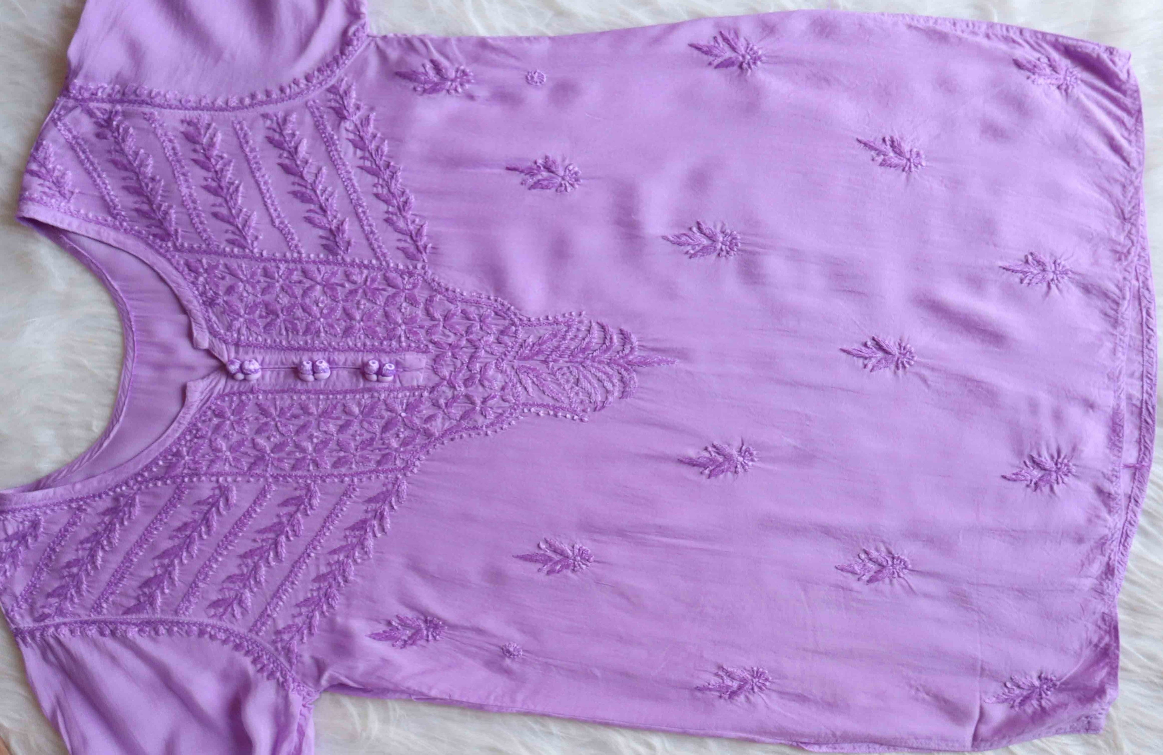 Saheli Lavender Modal short top