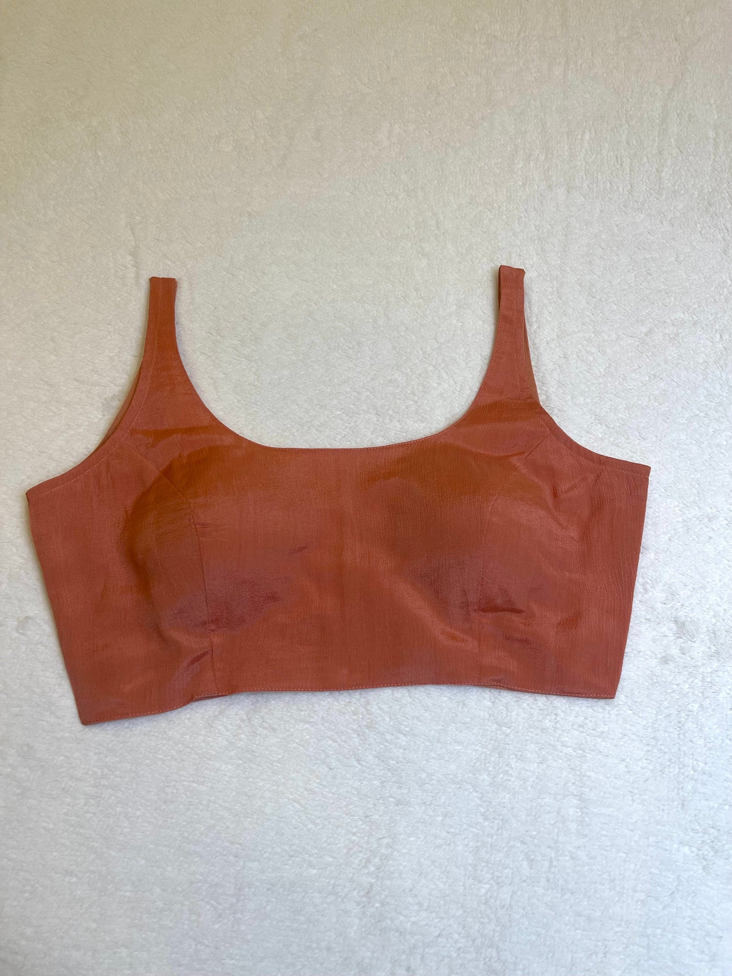 Kashish Chiffon Rust Blouse