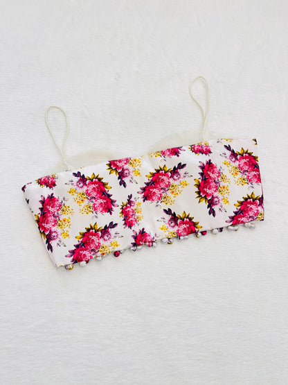 Ragini White Printed Blouse