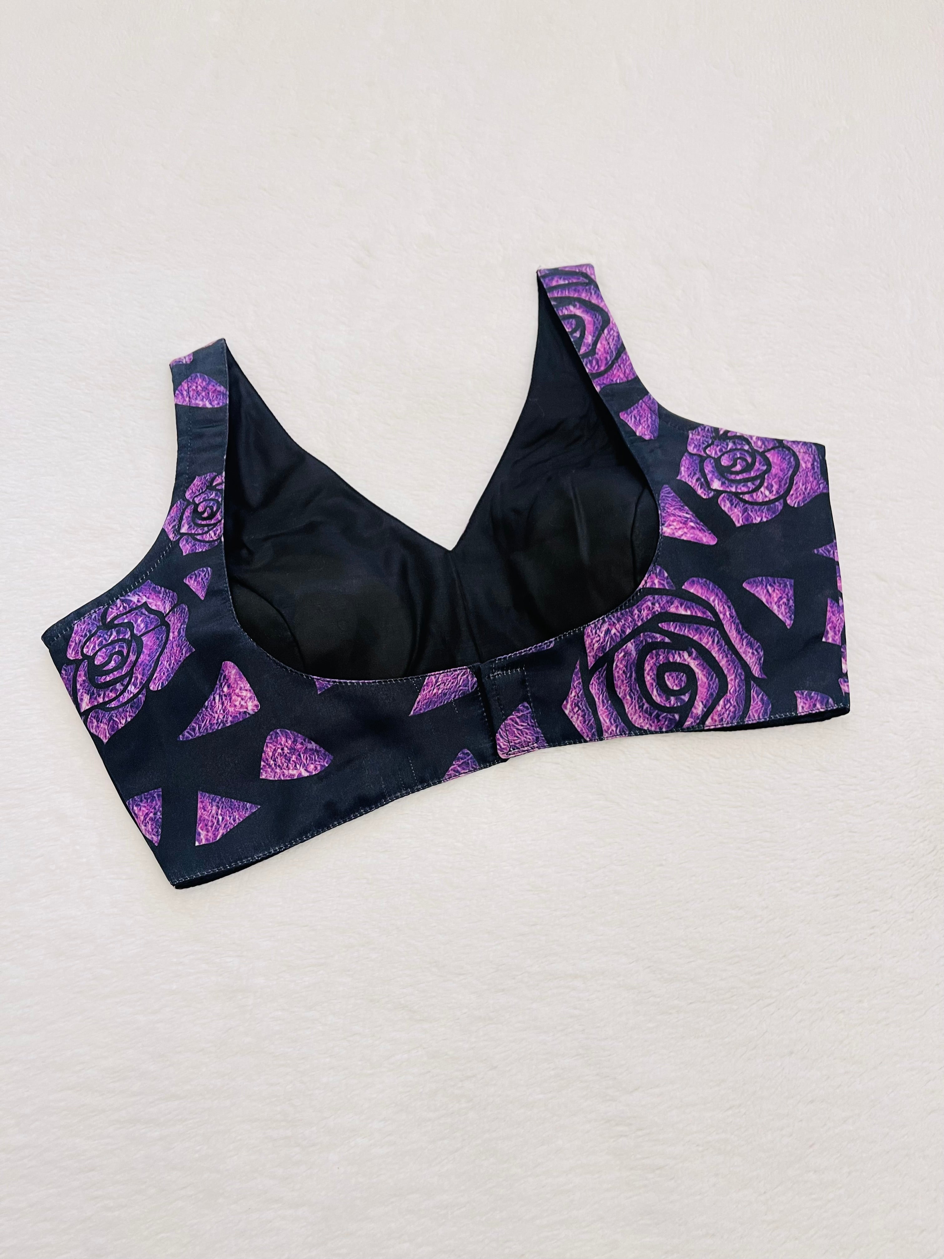 Ragini Black purple Blouse