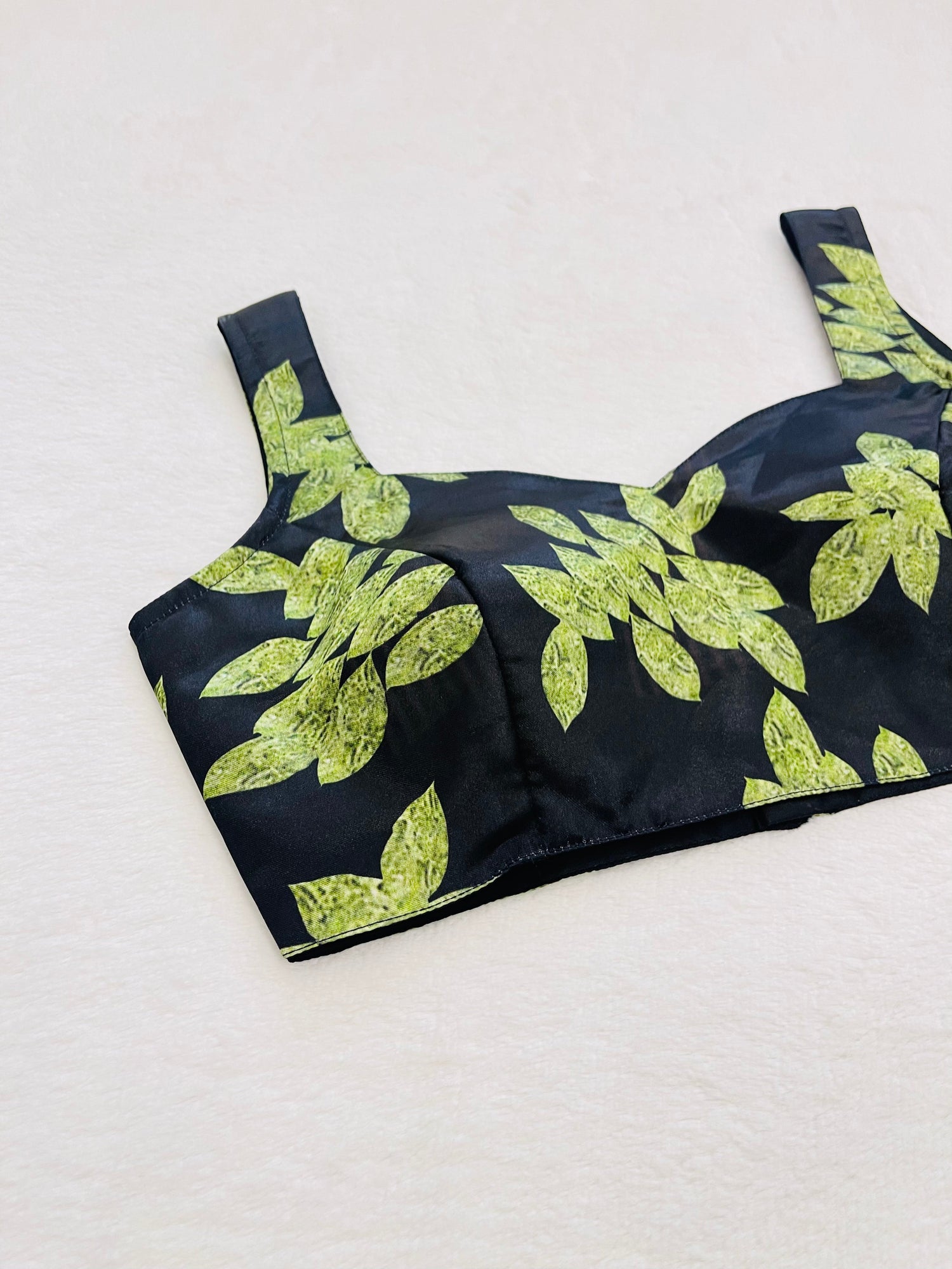 Ragini Black Green Blouse