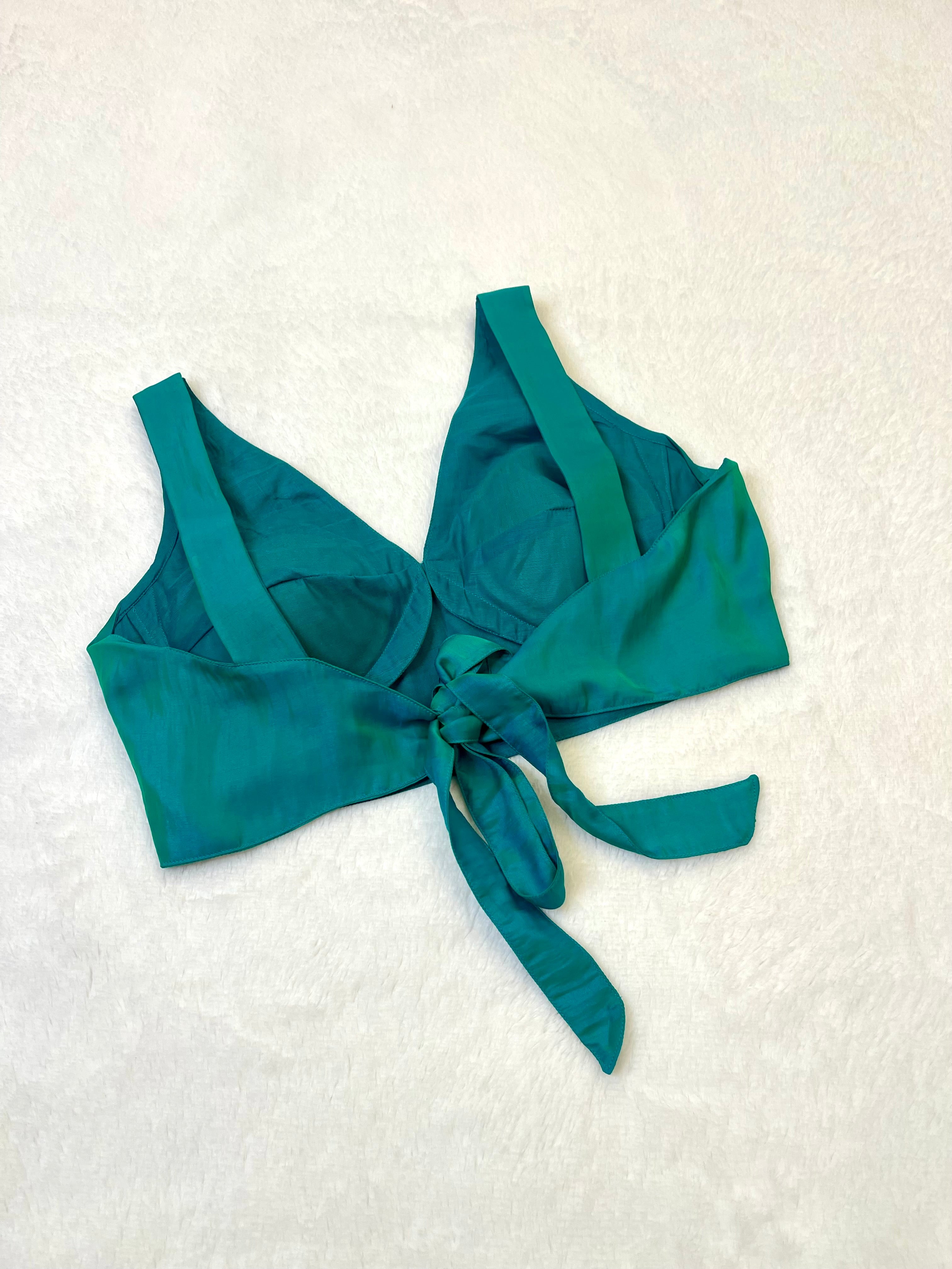 Kaveri Dual Shade Green Blouse