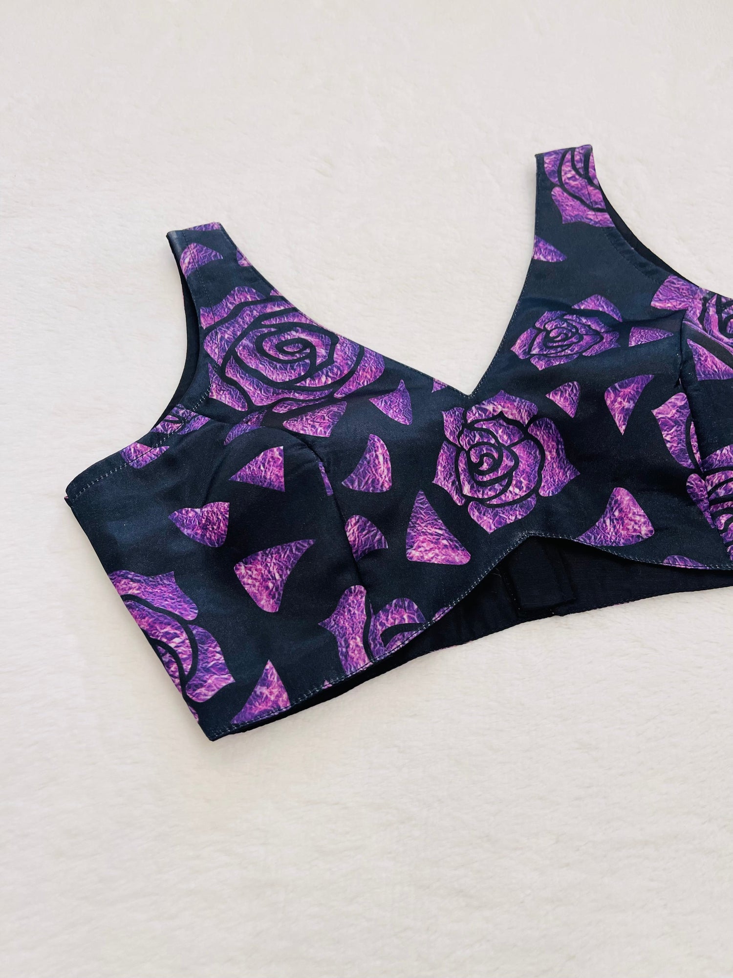 Ragini Black purple Blouse