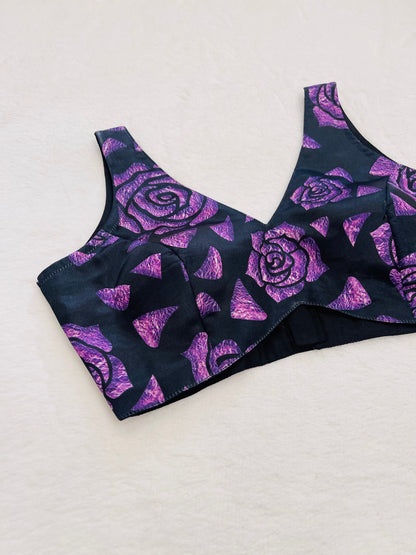 Ragini Black purple Blouse