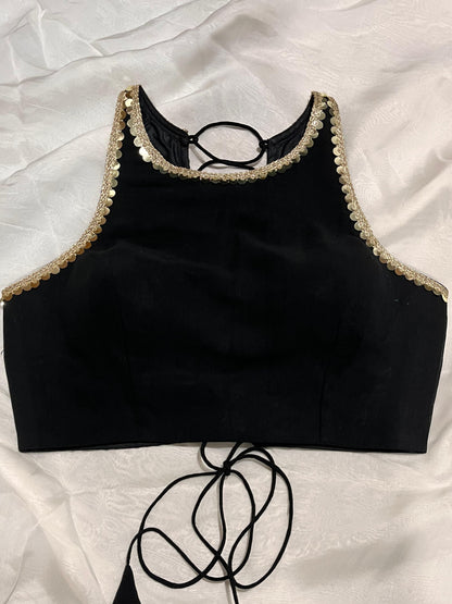 Zehra Black Blouse