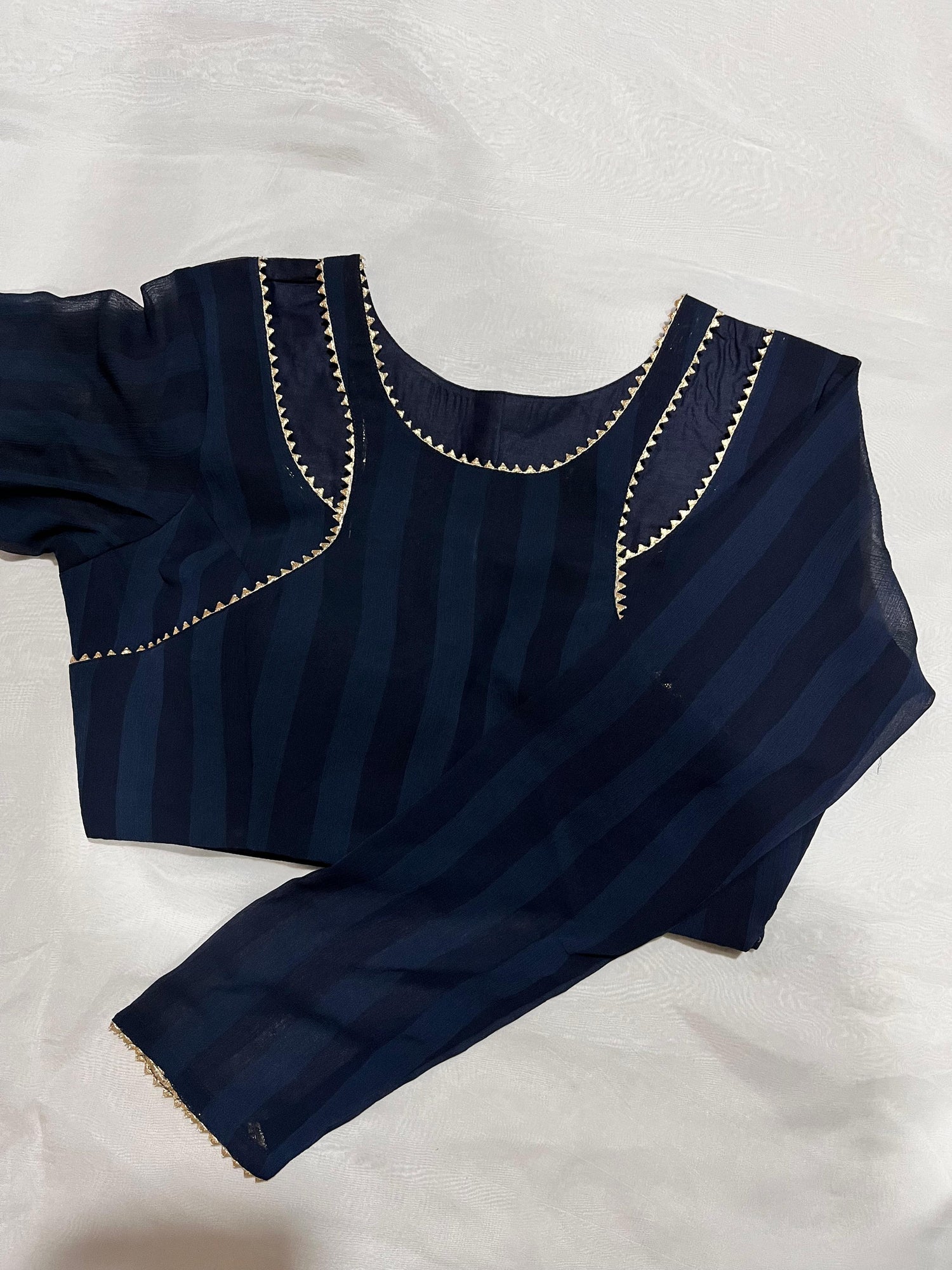 Aabha Navy Blue Blouse
