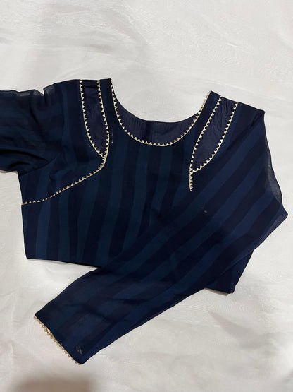 Aabha Navy Blue Blouse