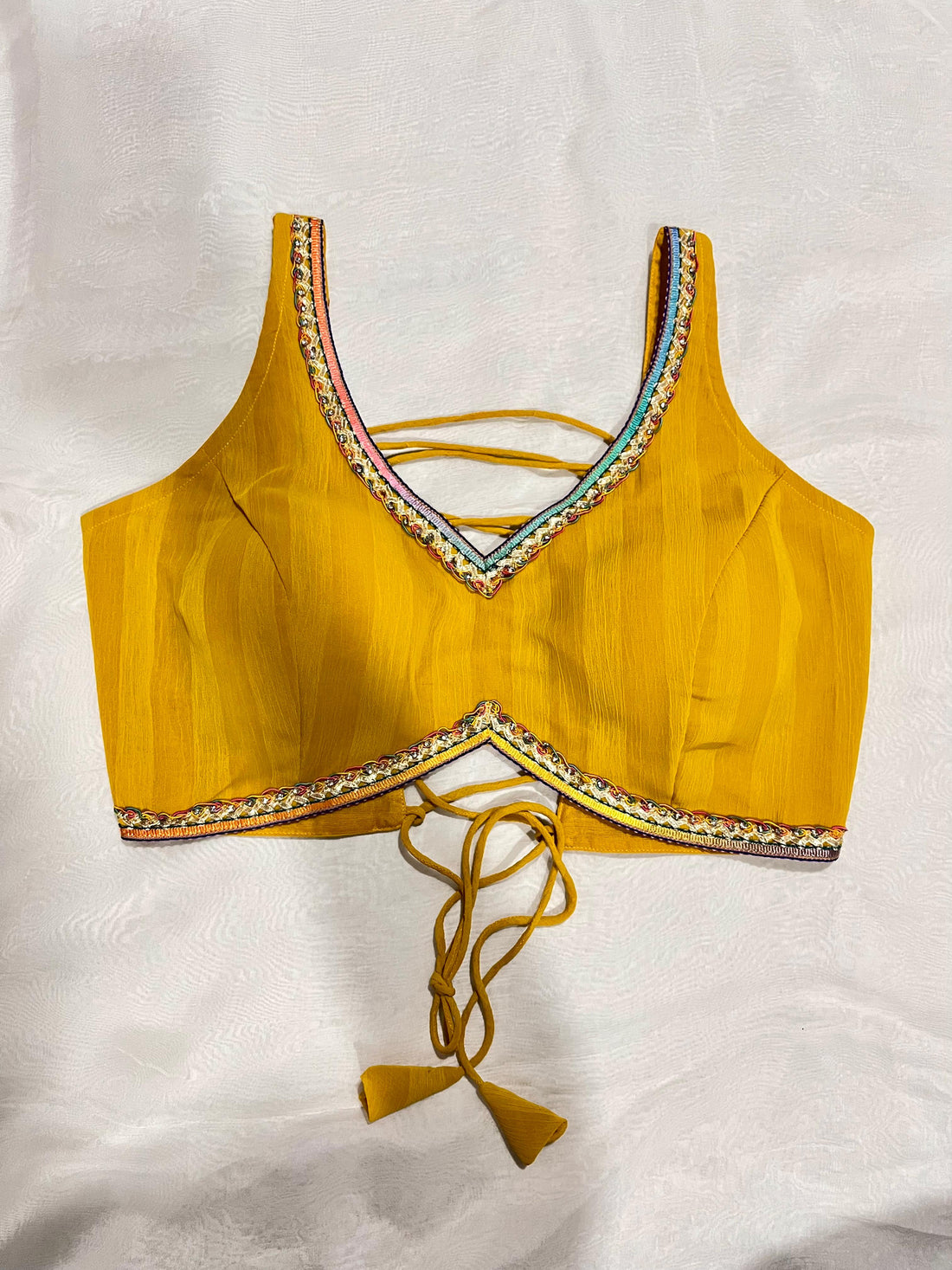 Kavya Mustard Yellow Blouse