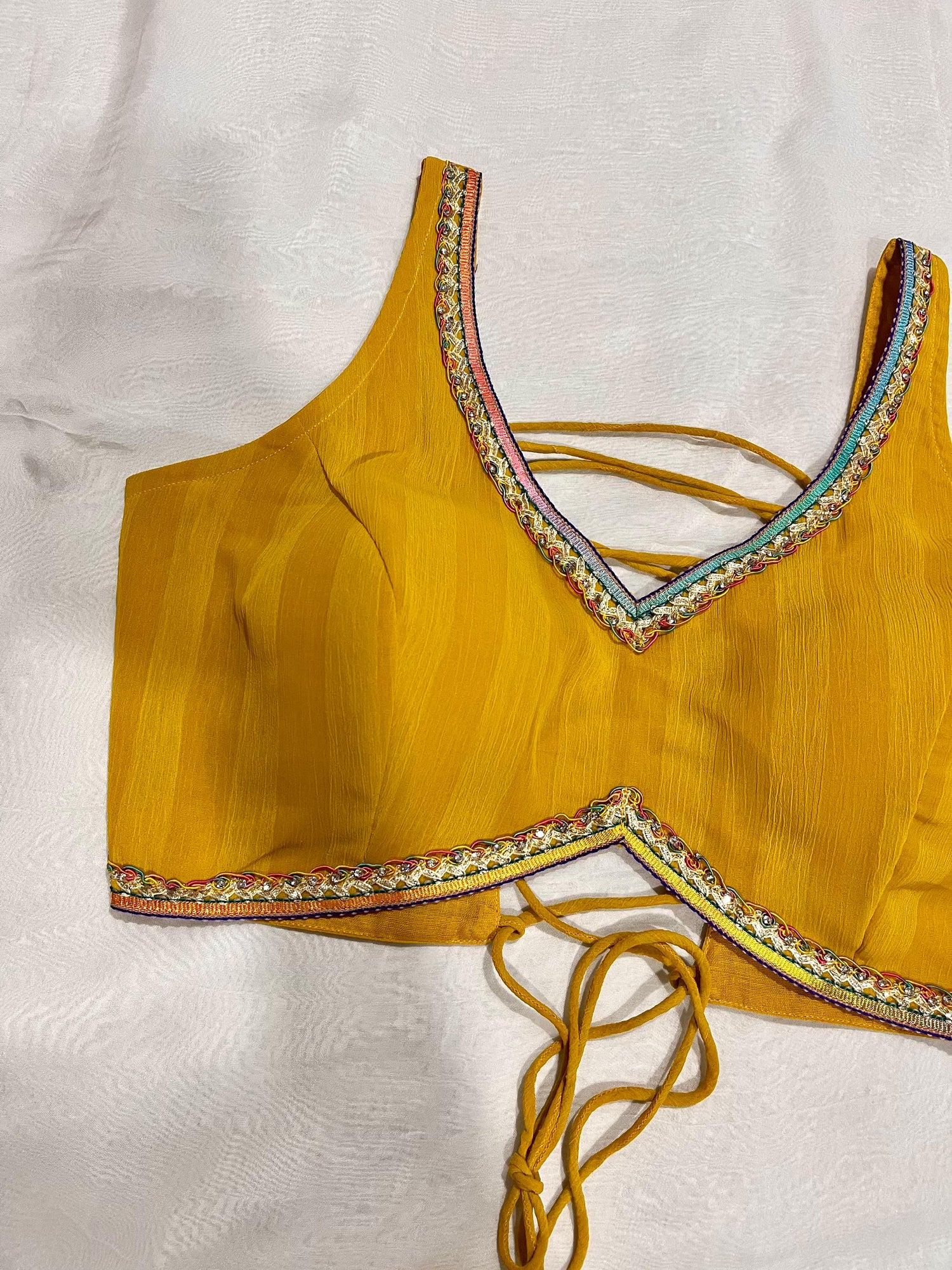 Kavya Mustard Yellow Blouse