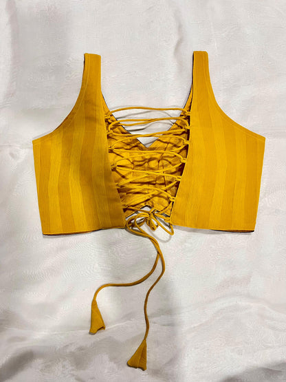 Kavya Mustard Yellow Blouse