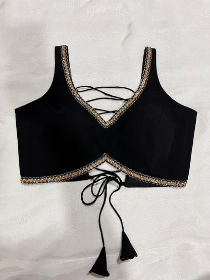 Kavya Black Blouse