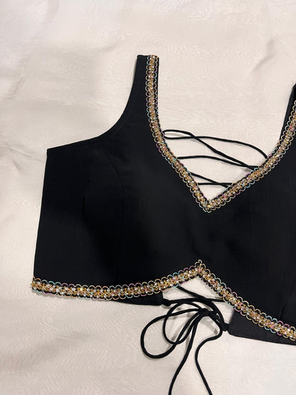 Kavya Black Blouse