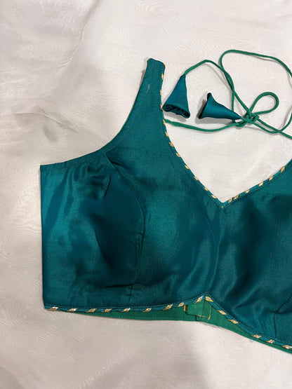 Kavya Peacock Blue Blouse