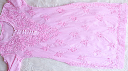 Anaya Baby Pink Rayon Kurta