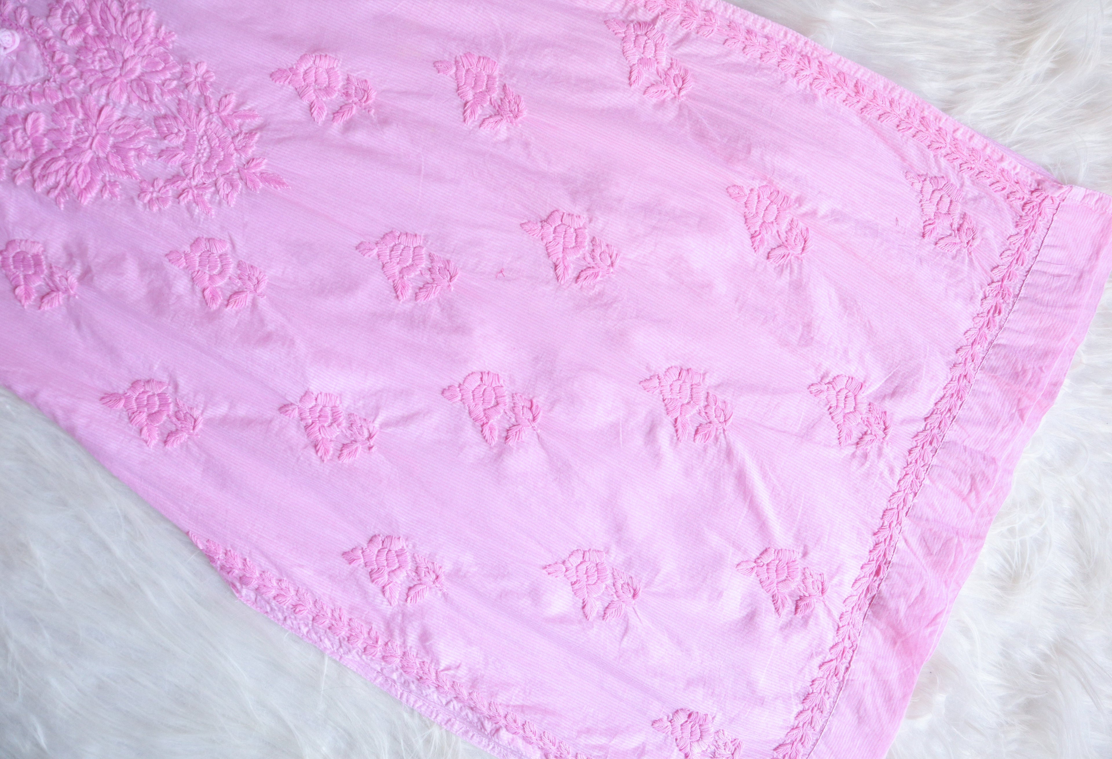 Anaya Baby Pink Rayon Kurta