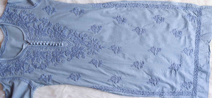 Anaya Grey Rayon Cotton Kurta