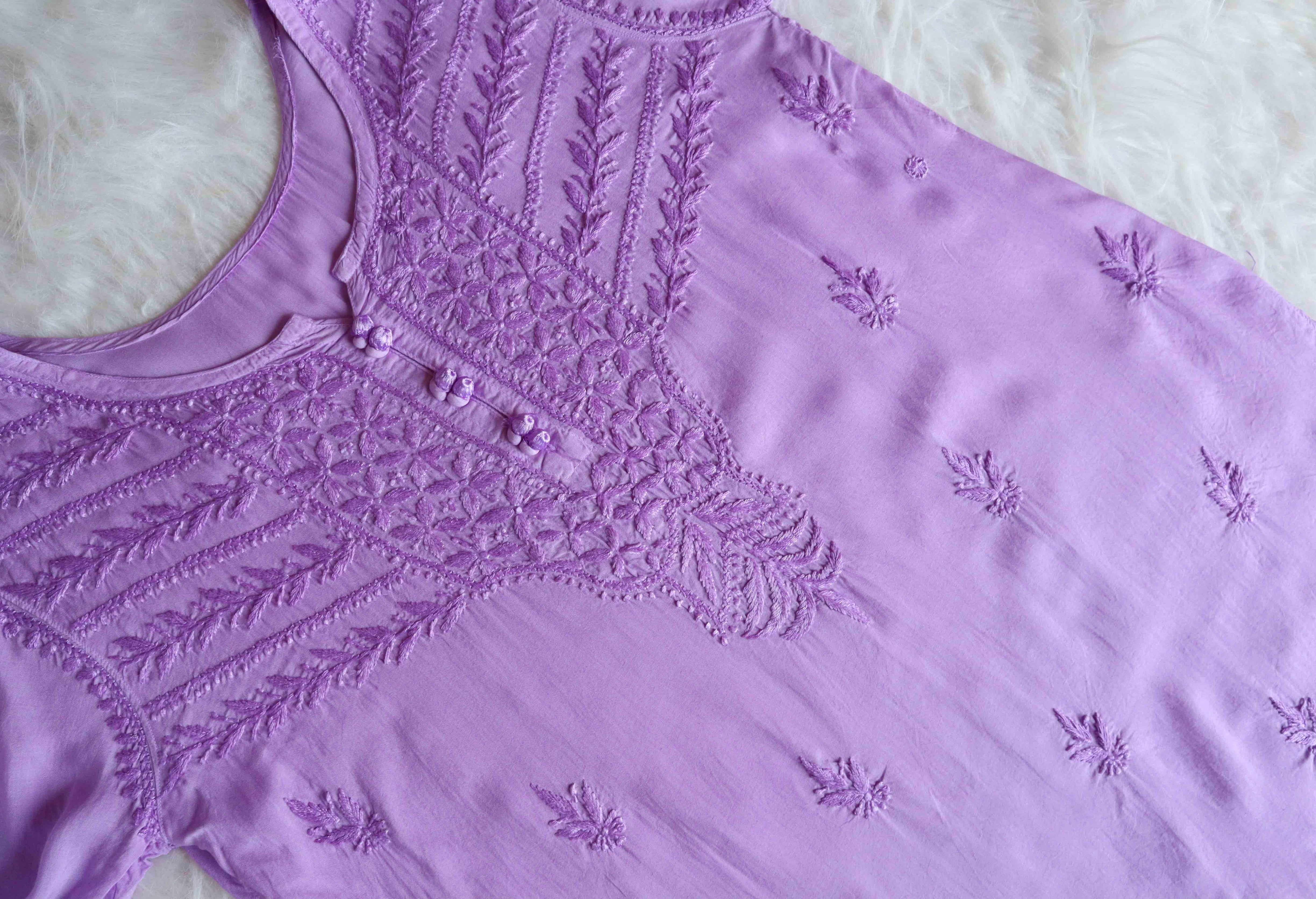 Saheli Lavender Modal short top