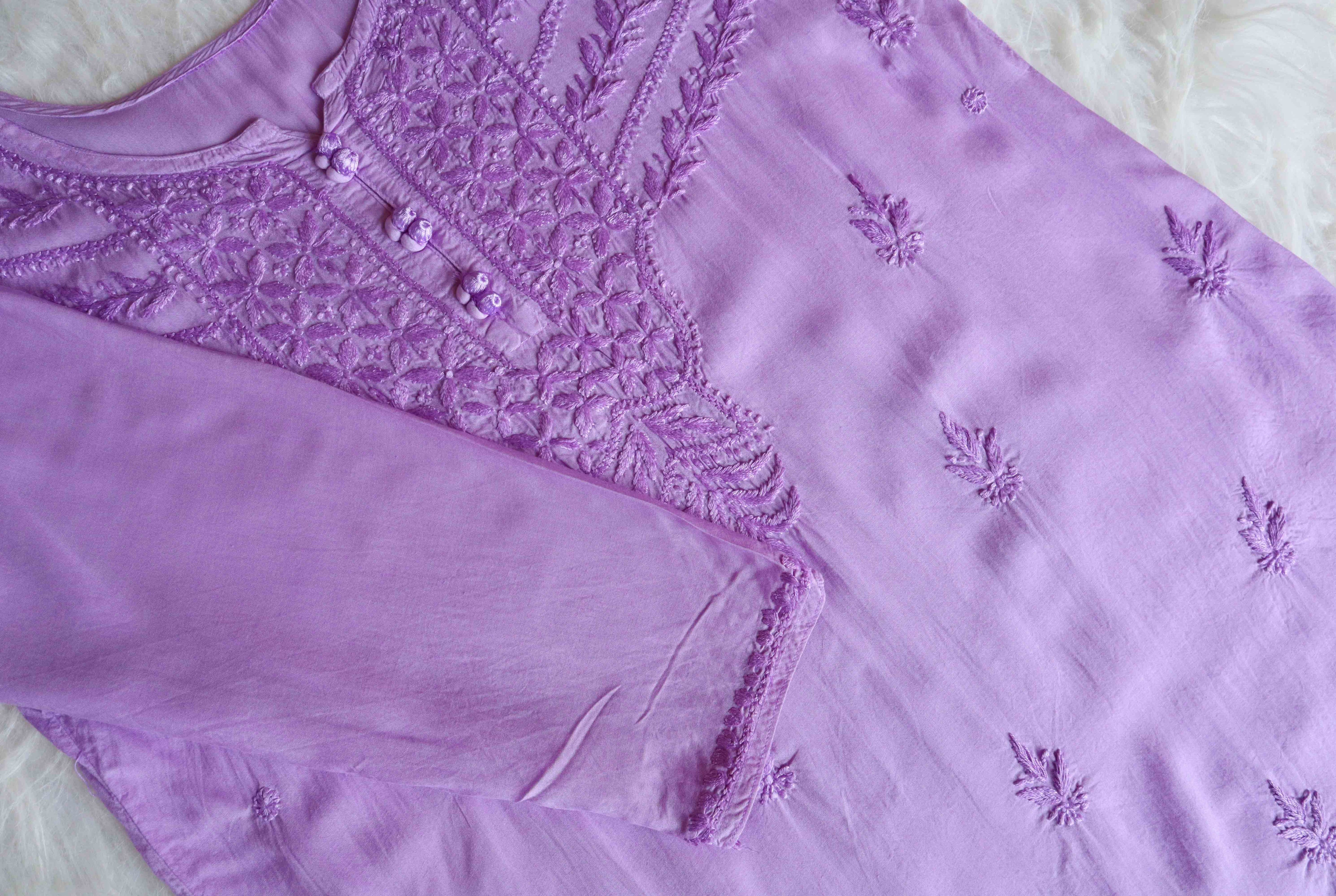 Saheli Lavender Modal short top